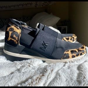 Micheal Kor Cheetah Print Heel Sneaker